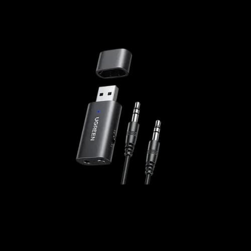 UGREEN CM523 USB 2.0 to 3.5mm Bluetooth Adapter (Transmitter/Receiver) with Audio Cable