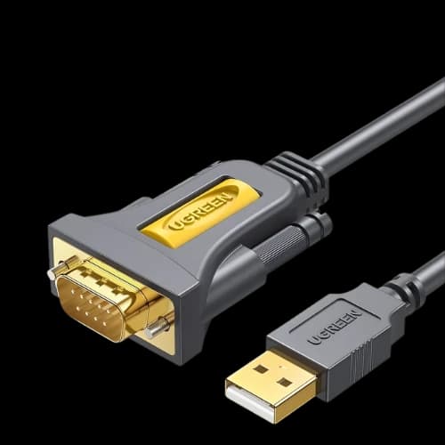 UGREEN CR104 USB Male to Serial Male 1.5 Meter Cable (Gray )