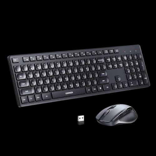 UGREEN MK006 Wireless Black Keyboard & Mouse Combo