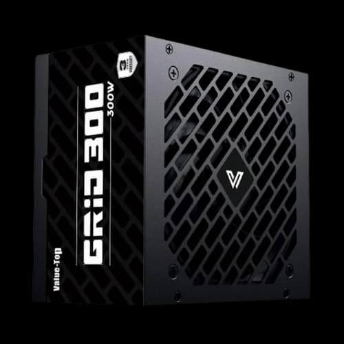 Value Top GRID 300 Real 300W ATX Non Modular Power Supply (Black)
