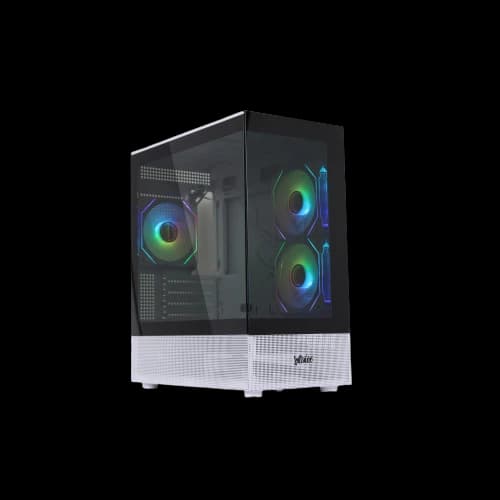 Virtu H50W Gold Gaming Case (White+Black)