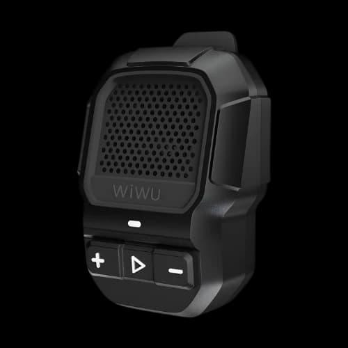 WiWU Buddy Fun Black Portable Bluetooth Speaker with Magnetic Back Clip