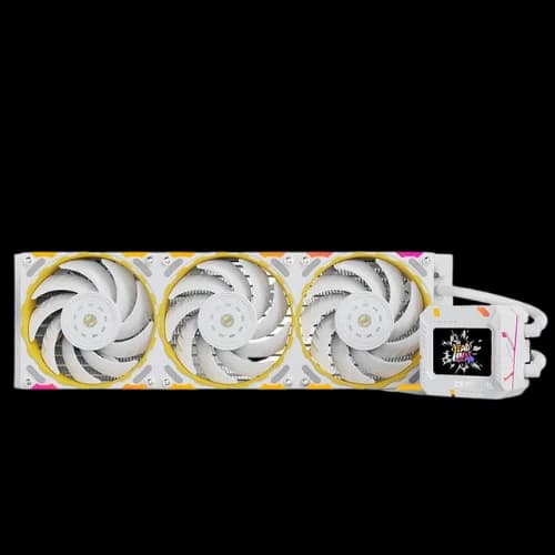 Yeston Zeaginal ZC-Zeus XT 360 LCD Screen ARGB CPU Liquid Cooler (White)