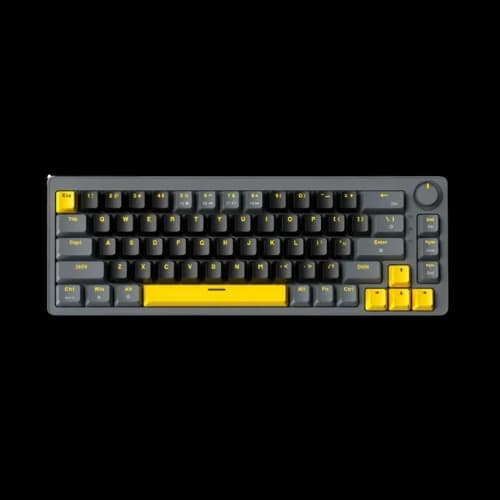 ZIFRIEND AG68 RGB 68% Mechanical Keyboard (Black+Grey keycaps, Red Switch)