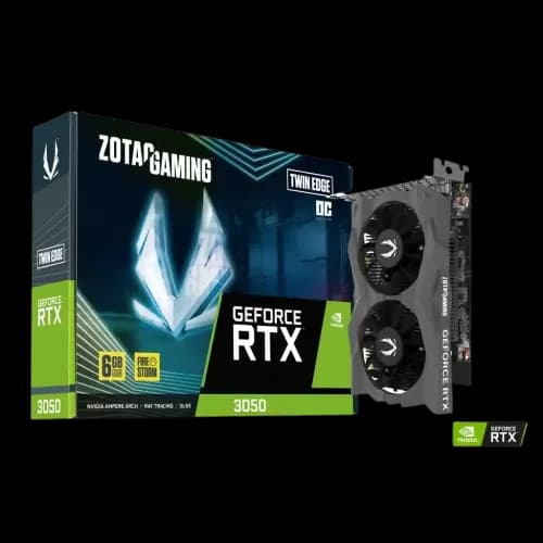 ZOTAC GAMING GeForce RTX 3050 Twin Edge OC 6GB GDDR6 Graphics Card