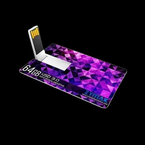 Zymak 64GB Card Shape Stylish Pen Drive